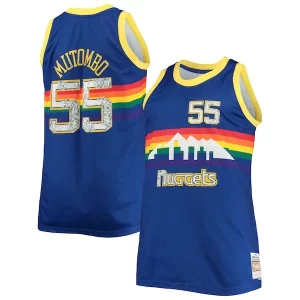 Sofisticato Eccezionale Incantevole Dikembe Mutombo Denver Nuggets Big & Tall 1991/92 NBA 75th Anniversary Diamond Swingman Jersey Blue