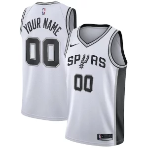 Sofisticato Fantastico San Antonio Spurs Nike Custom Swingman Jersey White Association Edition