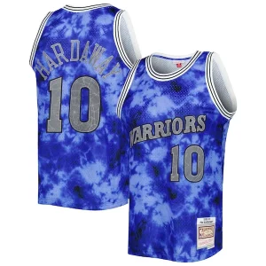 Sofisticato Fantastico Tim Hardaway Golden State Warriors 1990/91 Galaxy Swingman Jersey Blue