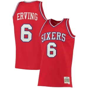 Sofisticato Ottimo Julius Erving Philadelphia 76ers 1982/83 Big & Tall Hardwood Classics Swingman Jersey Red