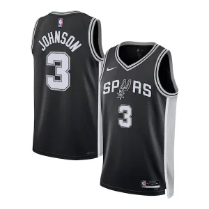 Sofisticato Pratico Keldon Johnson San Antonio Spurs Nike Unisex Swingman Jersey Icon Edition Black/White