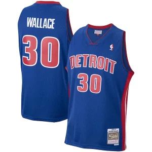 Sofisticato Rasheed Wallace Detroit Pistons 2003/04 Hardwood Classics Swingman Jersey Royal