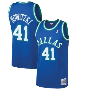 Sofisticato Resistente Dirk Nowitzki Dallas Mavericks 1998/99 Hardwood Classics Swingman Jersey Blue