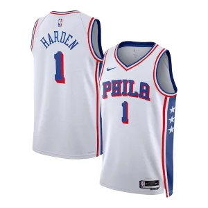 Splendido Delizioso James Harden Philadelphia 76ers Nike Unisex Swingman Jersey Association Edition White