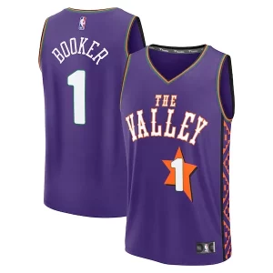 Fascinante Comodo Devin Booker Phoenix Suns Youth 2024/25 Fast Break Player Jersey City Edition Purple
