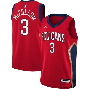Splendido Duraturo C.J. McCollum New Orleans Pelicans Jordan Brand Youth Swingman Jersey Statement Edition Red