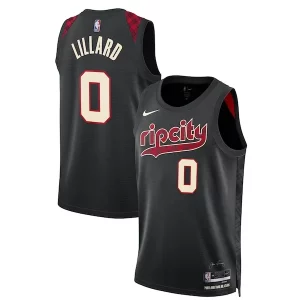 Splendido Duraturo Damian Lillard Portland Trail Blazers Nike Unisex 2023/24 Swingman Jersey Black City Edition