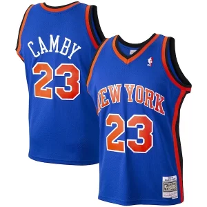 Splendido Marcus Camby New York Knicks 1998/99 Hardwood Classics Swingman Jersey Blue