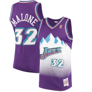 Splendido Robusto Karl Malone Utah Jazz 1996/97 Hardwood Classics Swingman Jersey Purple