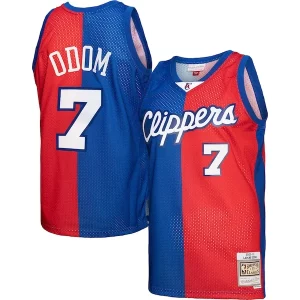 Stupendo Bellissimo Incantevole Lamar Odom LA Clippers Hardwood Classics 2000/01 Split Swingman Jersey Royal/Red