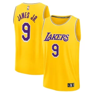 Stupendo Bronny James Los Angeles Lakers 2024 NBA Draft Fast Break Player Jersey Icon Edition Gold