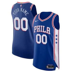 Stupendo Duraturo Philadelphia 76ers Nike Custom Authentic Jersey Icon Edition Royal