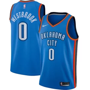 Stupendo Elegante Classico Russell Westbrook Oklahoma City Thunder Nike Swingman Player Jersey Icon Edition Blue