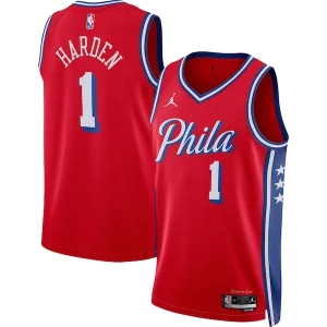 Stupendo James Harden Philadelphia 76ers Jordan Brand Unisex Swingman Jersey Statement Edition Red