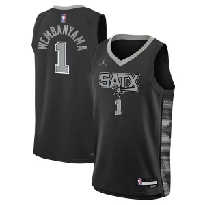 Stupendo Splendido Victor Wembanyama San Antonio Spurs Jordan Brand Youth Swingman Jersey Statement Edition Black