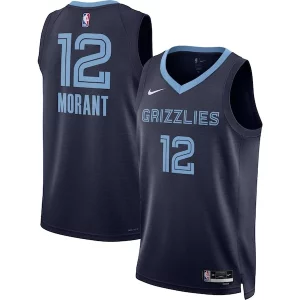 Trendy Comodo Ja Morant Memphis Grizzlies Nike Unisex Swingman Jersey Icon Edition Navy/White