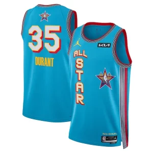 Trendy Comodo Kevin Durant Jordan Brand Unisex 2025 NBA All Star Game Swingman Player Jersey Light Blue