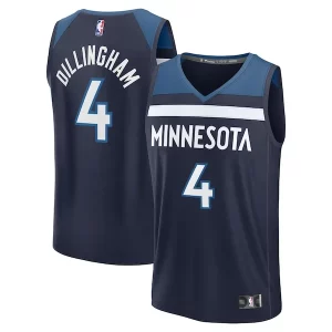 Meraviglioso Rob Dillingham Minnesota Timberwolves Youth 2024 NBA Draft Fast Break Player Jersey Icon Edition Navy