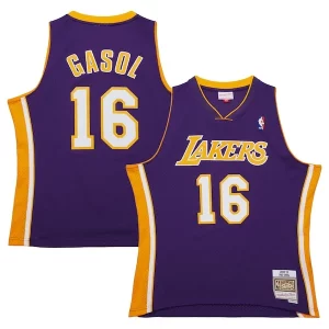 Trendy Fascinante Pau Gasol Los Angeles Lakers 2009/10 Hardwood Classics Swingman Jersey Purple