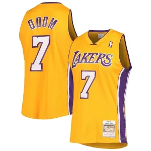 Trendy Lamar Odom Los Angeles Lakers 2001/02 Hardwood Classics Swingman Jersey Gold