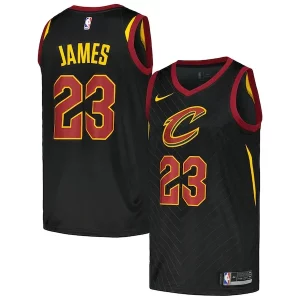 Trendy LeBron James Cleveland Cavaliers Nike Swingman Player Jersey Statement Edition Black