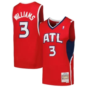 Trendy Lou Williams Atlanta Hawks 2001/02 Hardwood Classics Swingman Jersey Red