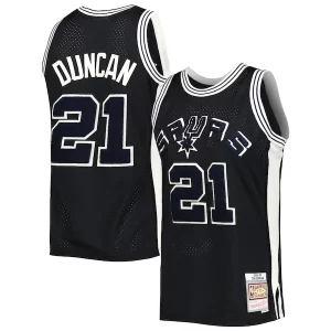 Trendy Raffinato Gorgeous Tim Duncan San Antonio Spurs 1998/99 Hardwood Classics Off Court Swingman Jersey Black