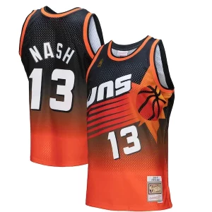 Versatile Comodo Steve Nash Phoenix Suns 1996/97 Hardwood Classics Fadeaway Swingman Player Jersey Orange/Black