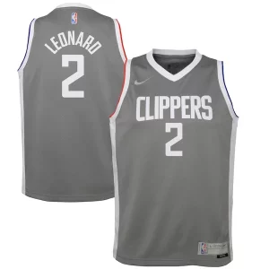 Versatile Fantastico Kawhi Leonard LA Clippers Nike Youth 2020/21 Swingman Player Jersey Gray Earned Edition