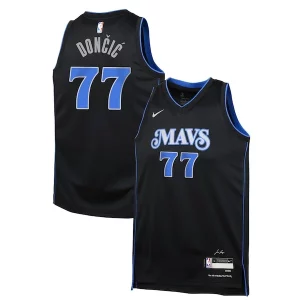 Versatile Fantastico Luka Dončić Dallas Mavericks Nike Youth Swingman Replica Jersey City Edition Black