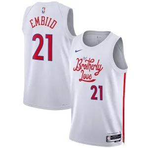 Versatile Joel Embiid Philadelphia 76ers Nike Unisex 2022/23 Swingman Jersey City Edition White