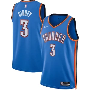 Versatile Josh Giddey Oklahoma City Thunder Nike Unisex Swingman Jersey Icon Edition Blue