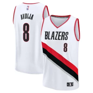Robusto Deni Avdija Portland Trail Blazers Fast Break Replica Player Jersey Association Edition White