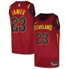 Versatile Magnifico Fascinante LeBron James Cleveland Cavaliers Nike Swingman Player Jersey Icon Edition Wine