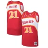 Versatile Meraviglioso Accattivante Dominique Wilkins Atlanta Hawks 1986/87 Hardwood Classics Swingman Jersey Red