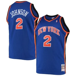 Versatile Moderno Larry Johnson New York Knicks 1998/99 Big & Tall Hardwood Classics Swingman Jersey Blue