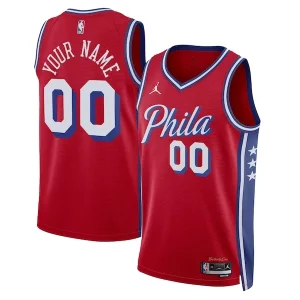 Versatile Philadelphia 76ers Jordan Brand Unisex 2022/23 Swingman Custom Jersey Statement Edition Red