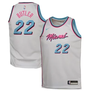 Versatile Raffinato Jimmy Butler Miami Heat Nike Youth 2024/25 Swingman Player Jersey City Edition White