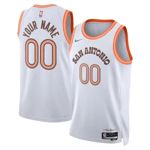 Versatile San Antonio Spurs Nike Unisex 2023/24 Custom Swingman Jersey White City Edition