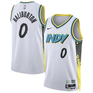 Versatile Tyrese Haliburton Indiana Pacers Nike Unisex 2024/25 Swingman Player Jersey City Edition White